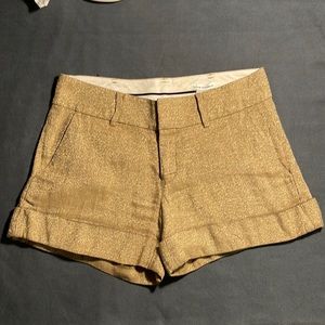 Club Monaco Gold Shorts